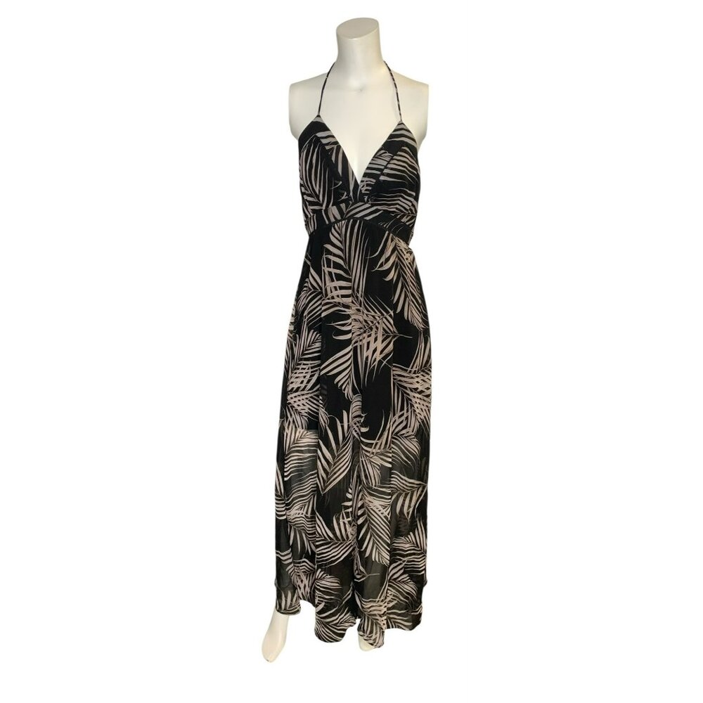 VTG Babydoll Maxi Fairy Whimsical White House Black Market Halter Dress 6P NWT